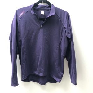 Oxylane long sleeve purple shirt - size M